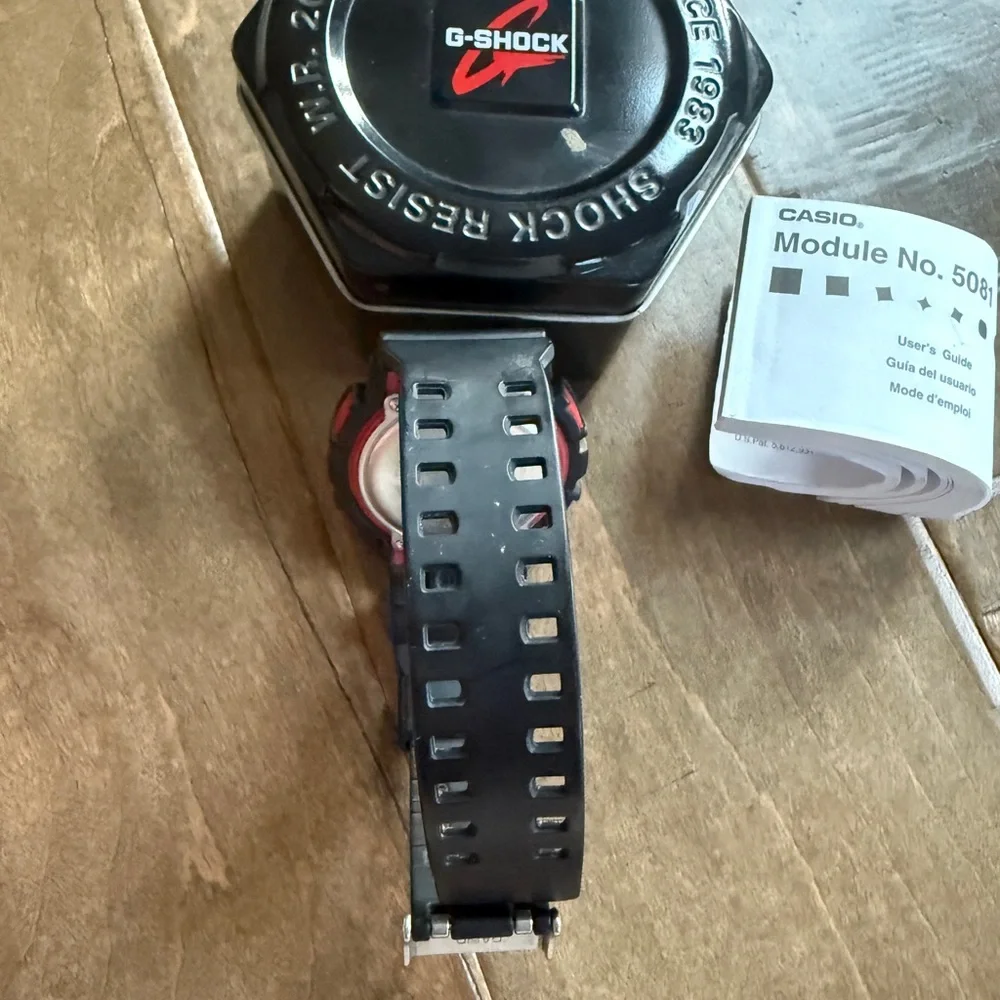 Casio G-SHOCK Black and Red Smartwatch